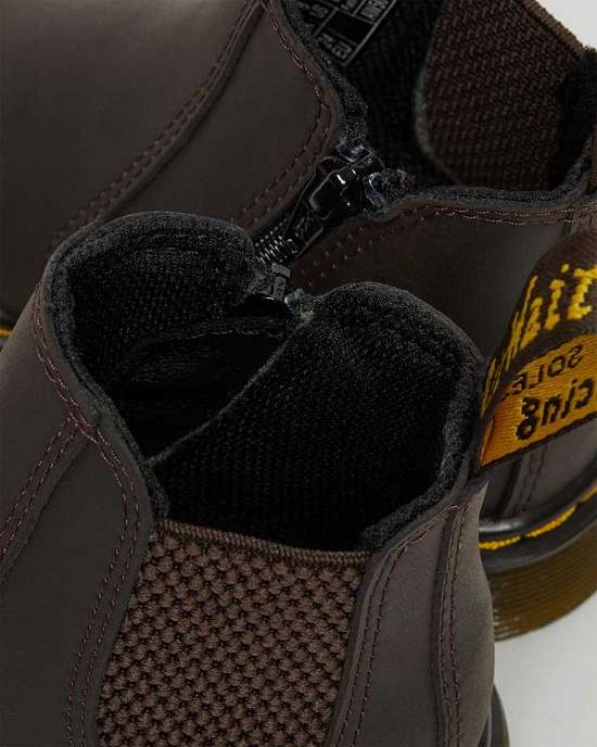 Botas Chelsea Dr. Martens 2976 Wildhorse Niña Marrom MX-20367